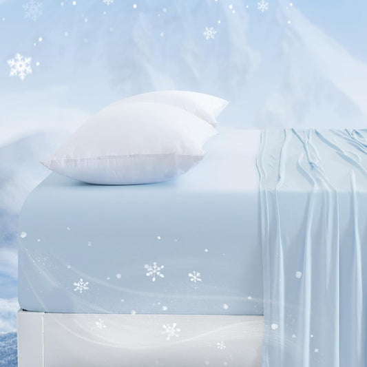 Queen Cooling Fitted Sheet for Spring & Summer