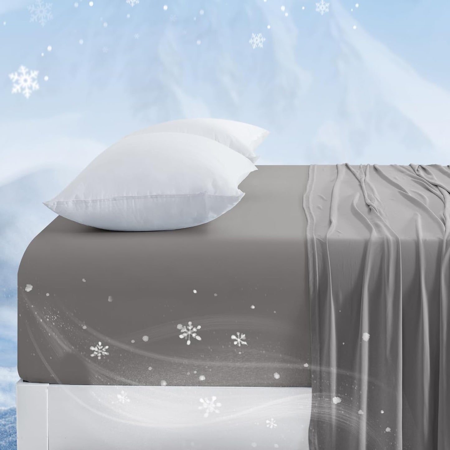 Queen Cooling Fitted Sheet for Spring & Summer