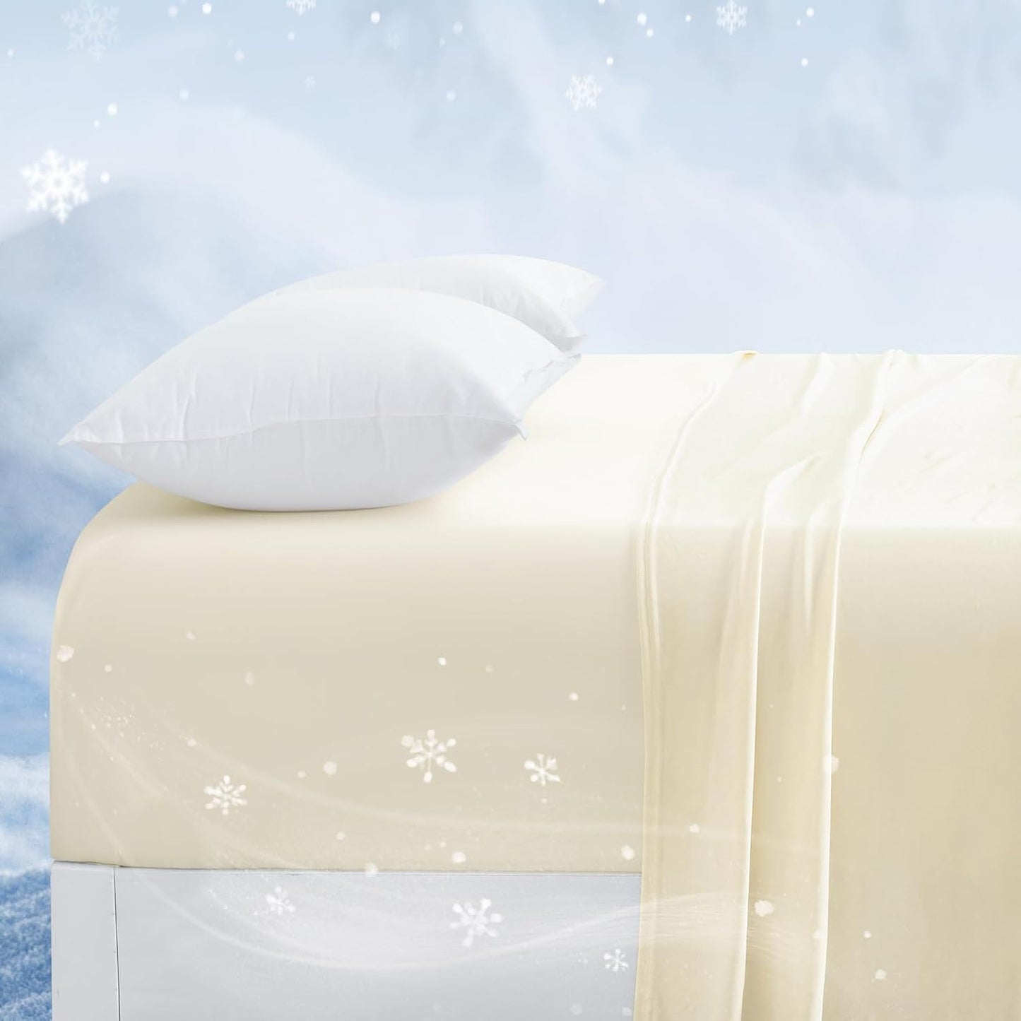 Queen Cooling Fitted Sheet for Spring & Summer