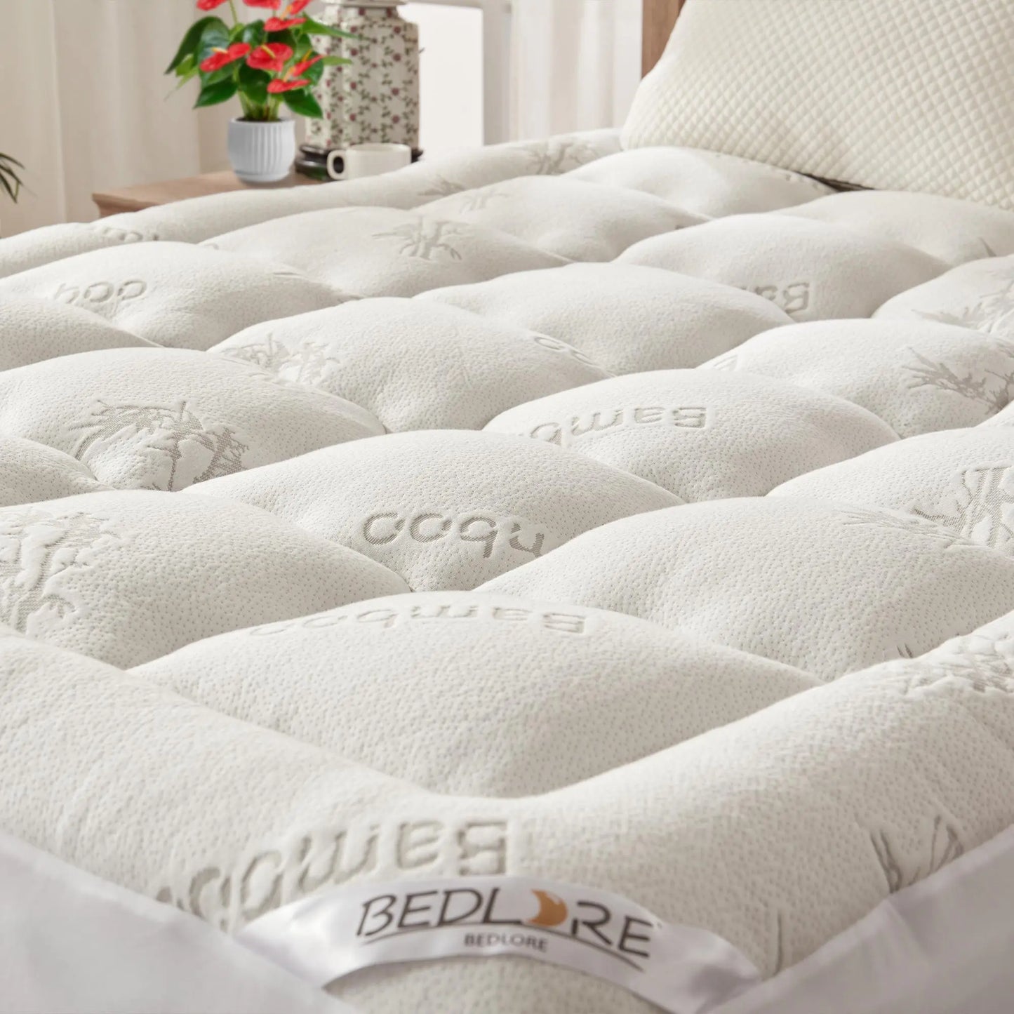 Cooling Bamboo Mattress Topper for Softer, Better Sleep
