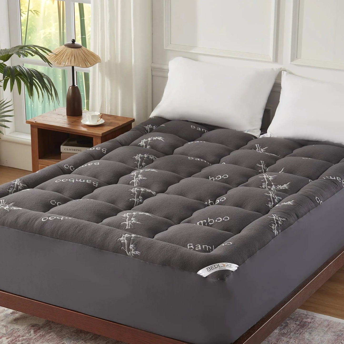 Cooling Bamboo Mattress Topper for Softer, Better Sleep