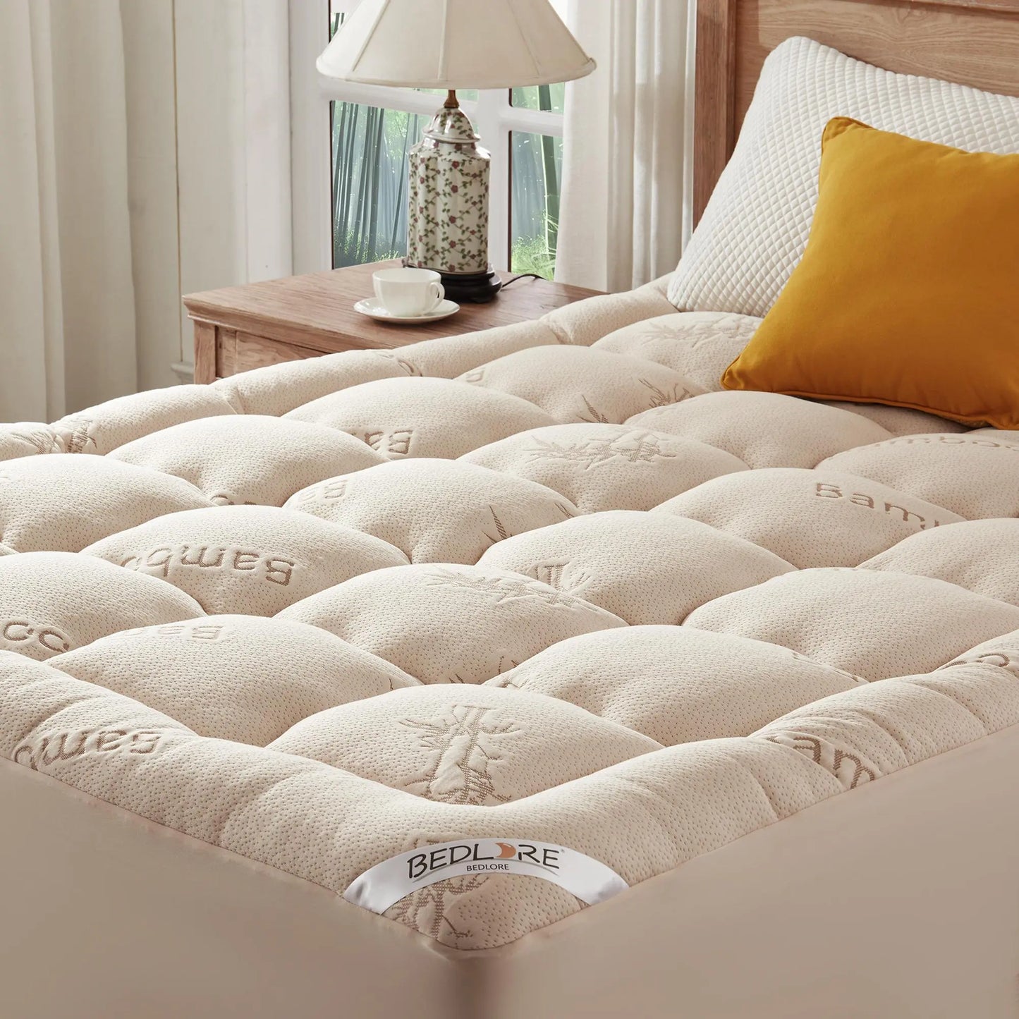 Cooling Bamboo Mattress Topper for Softer, Better Sleep