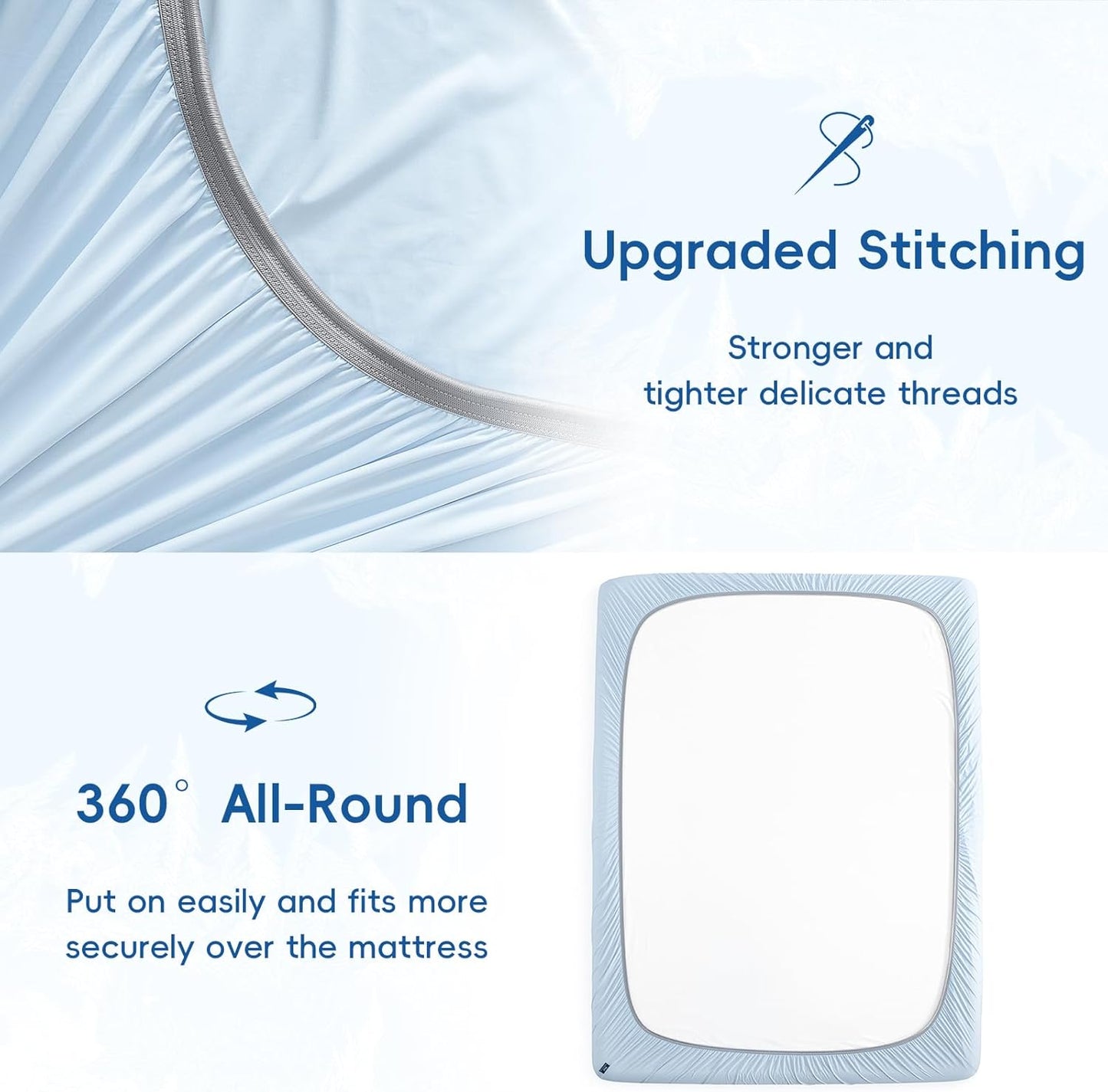 Queen Cooling Fitted Sheet for Spring & Summer