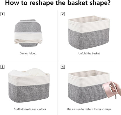 4 Pack Storage Baskets for Organizing
