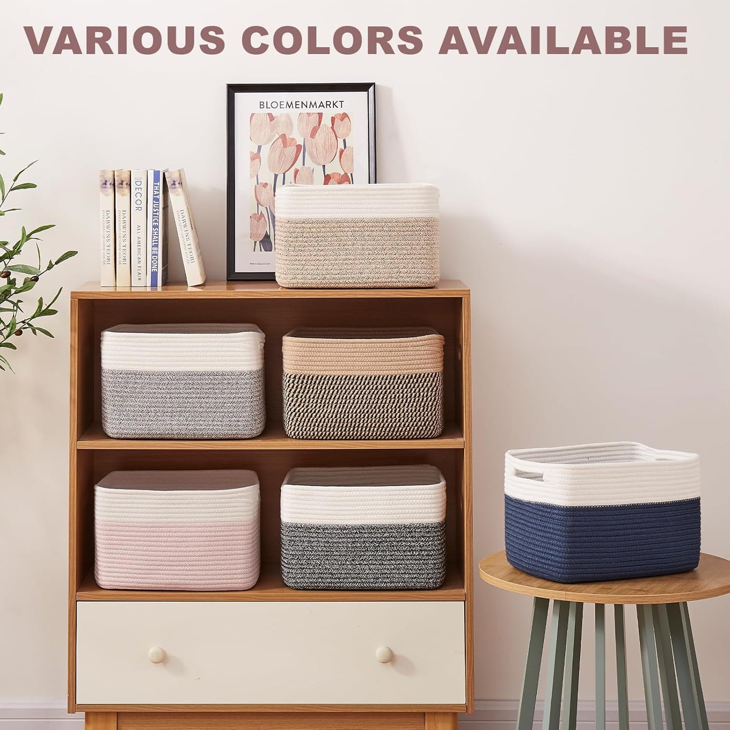 4 Pack Storage Baskets for Organizing